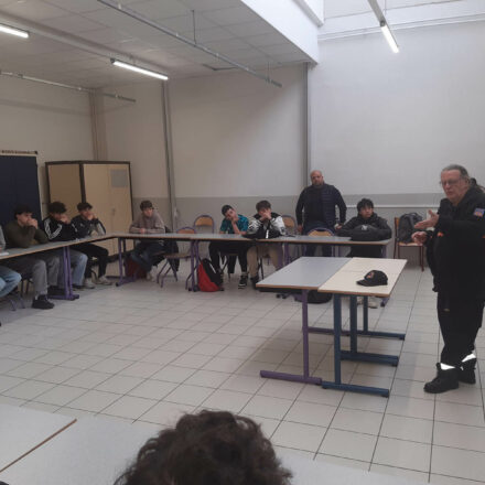 ADRASEC 07 - Présentation au Lycée Marius Bouvier à Tournon (24.03.25)-3